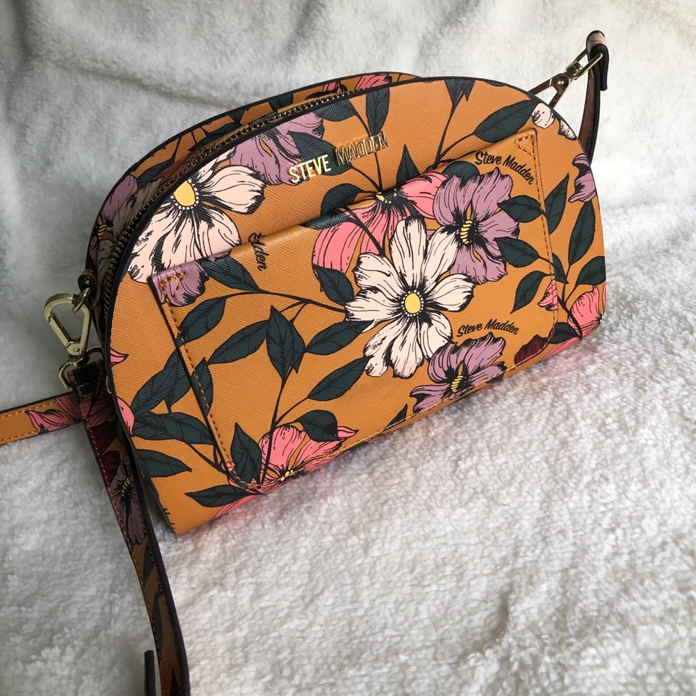 Mustard floral Steve Madden crossbody